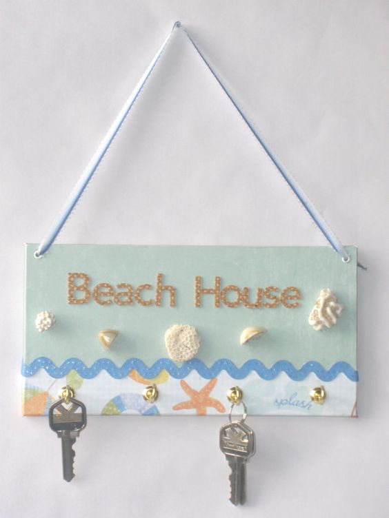 coastal key holder home decor