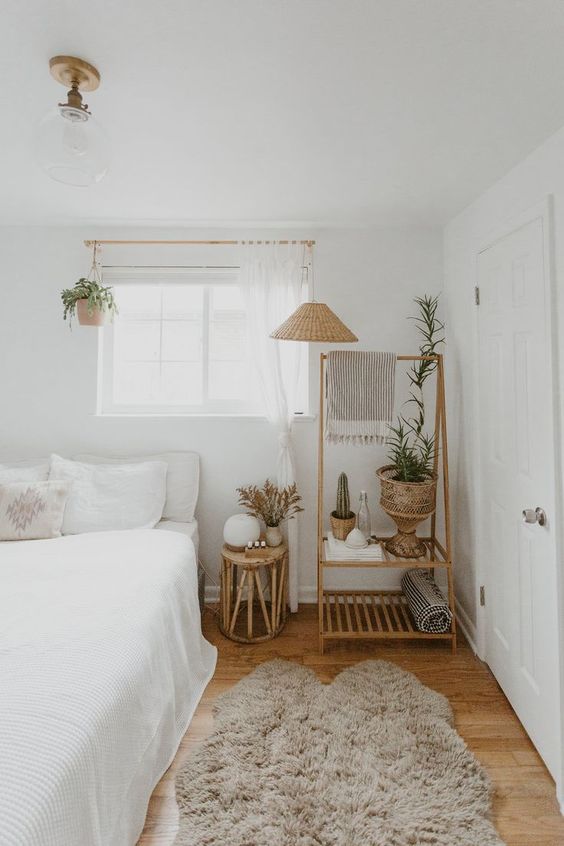 fresh scandinavian bedroom