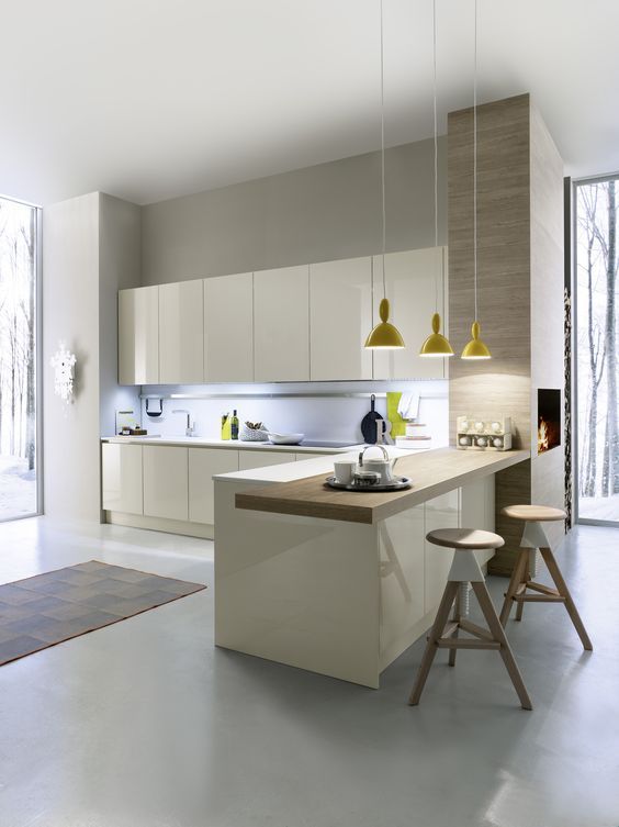 elegant minimalist kitchen