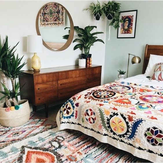 colorful bedding