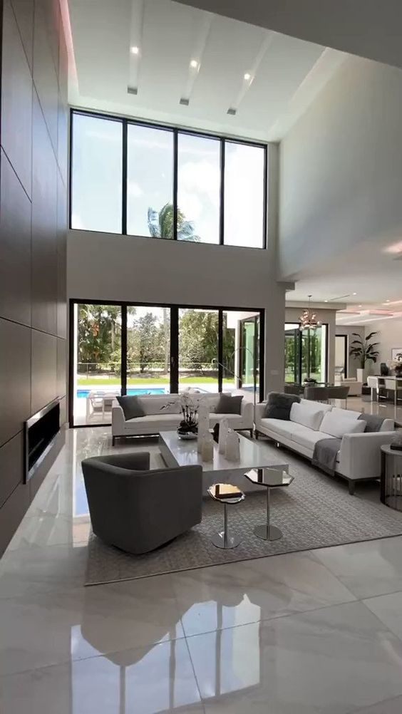modern and stylish large living room