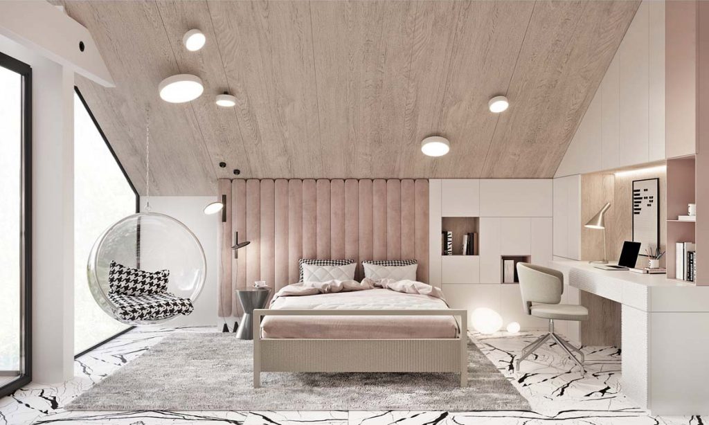 minimalist luxurious bedroom