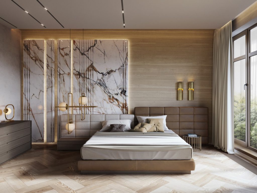 warm luxurious bedroom