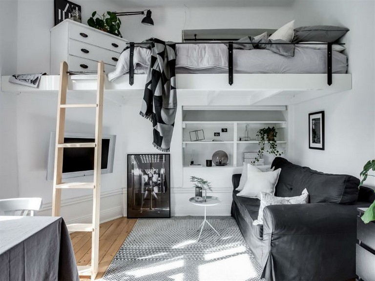 scandinavian monochrome apartment