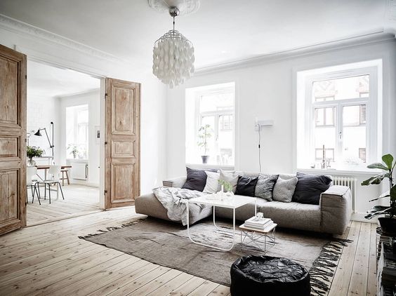 bright scandinavian room design