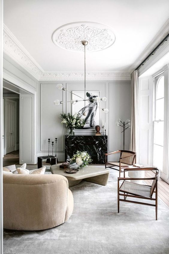 elegant living room on a budget