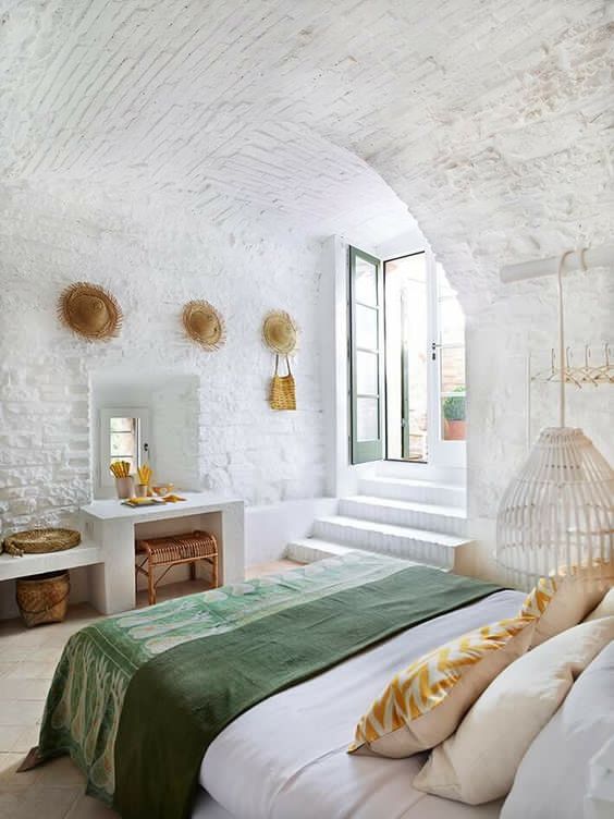 comfortable mediterranean bedroom