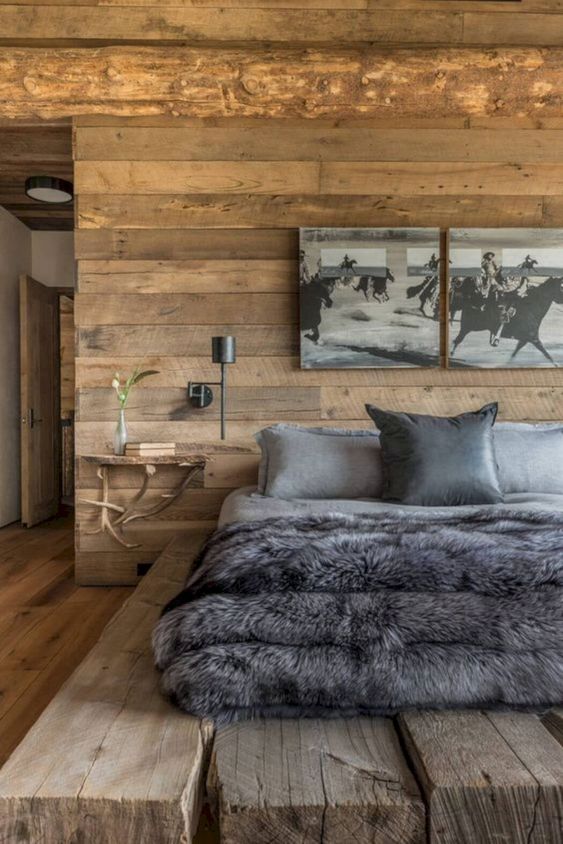 modern rustic bedroom design