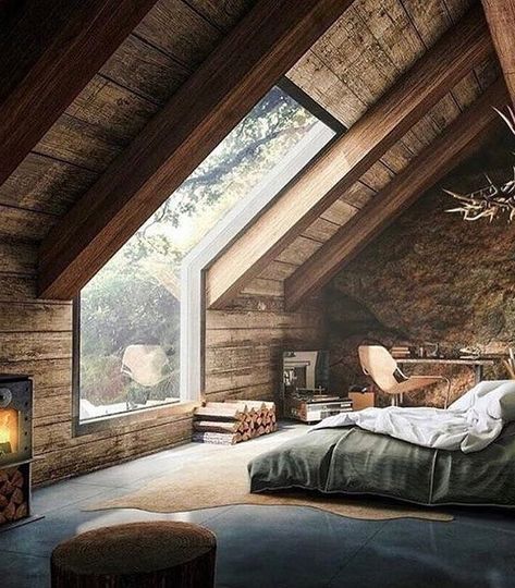 cozy attic room