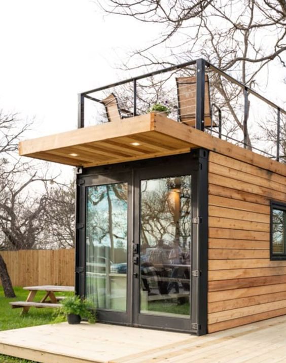 tiny house with rooftop