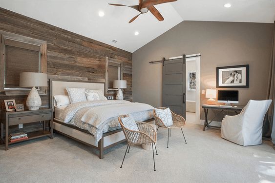 minimalist modern rustic bedroom