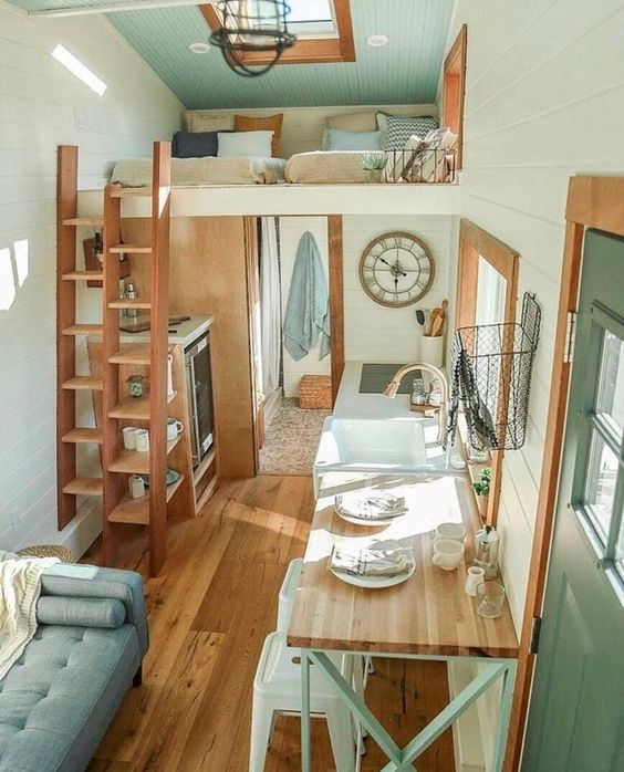 cozy tiny house with loft