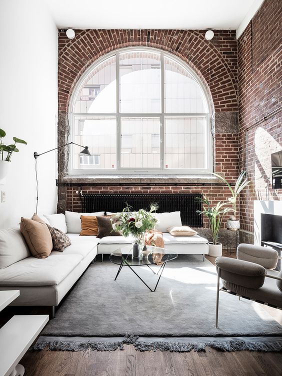 exposed brick walls living room ideas