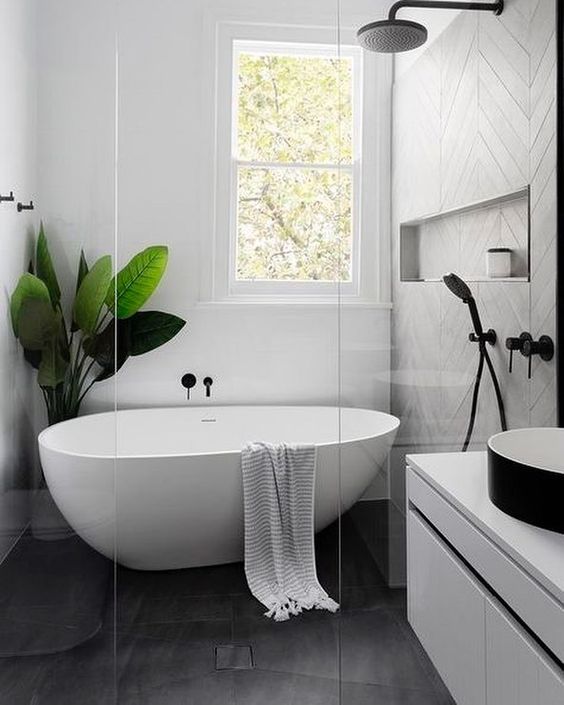 fresh scandinavian bathroom