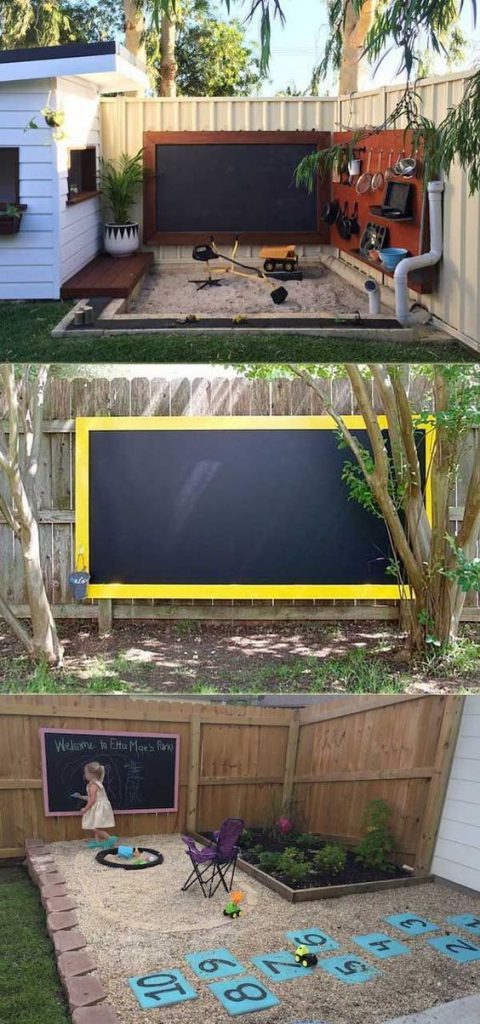 outdoor chalkboard