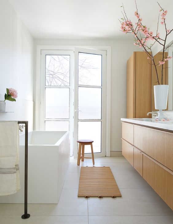 japandi bathroom furniture