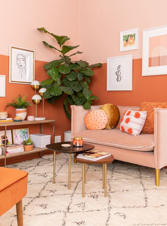 orange room decors