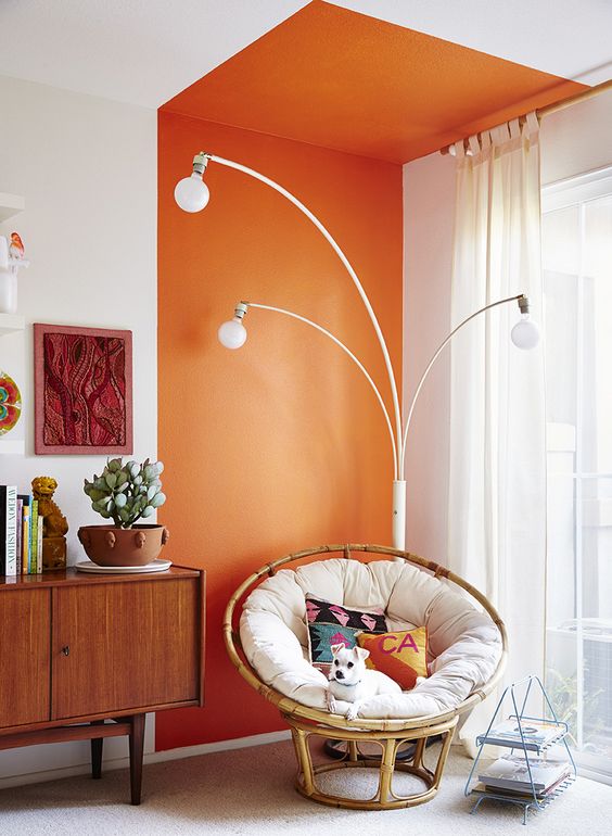 cheerful corner room