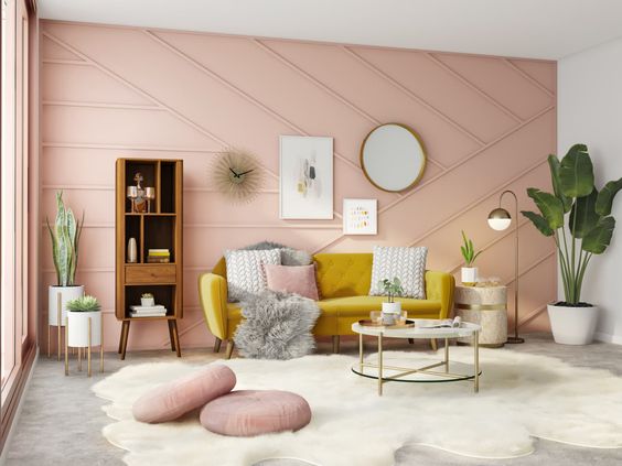 fresh pink room decoration