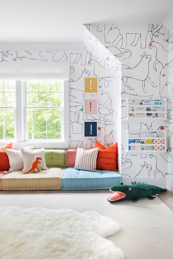 comfortable playroom