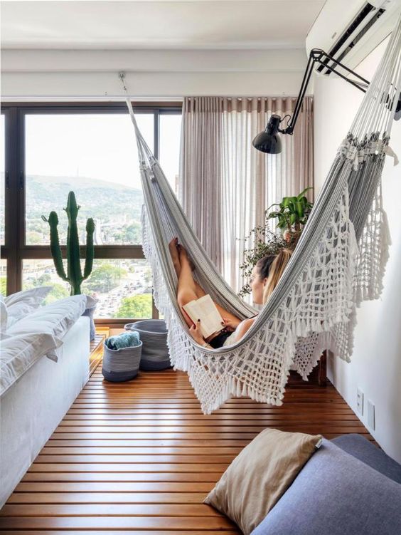 hammock in the bedroom