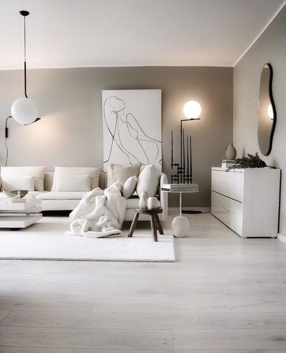 pretty minimalist living room