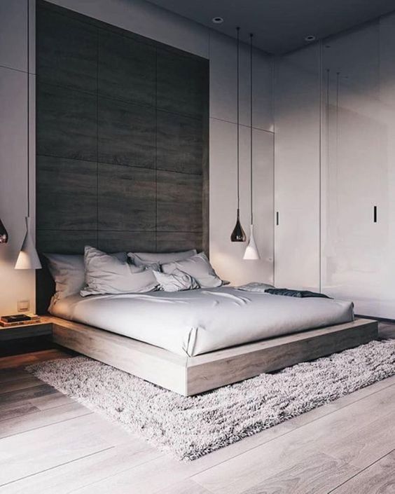 shady minimalist bedroom decor ideas