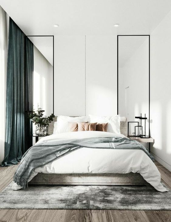 elegant minimalist bedroom
