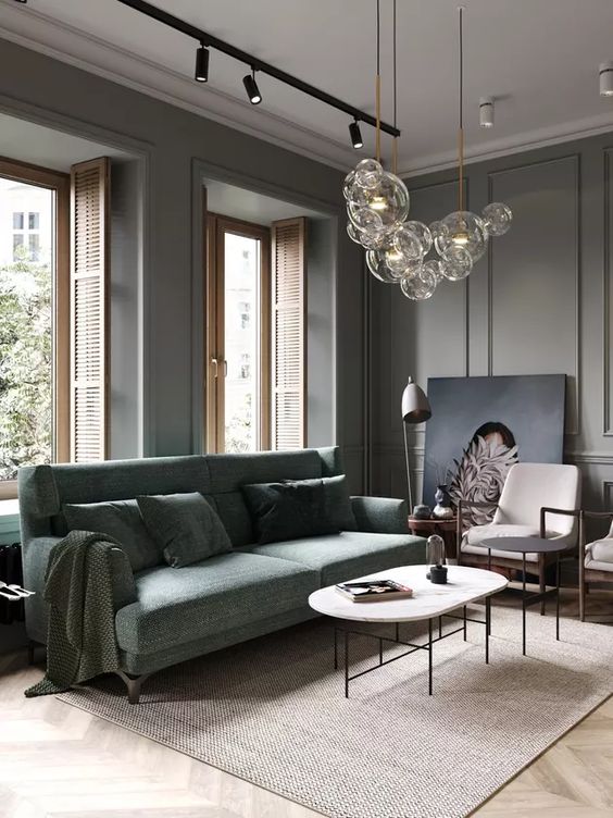 minimalist industrial living room design