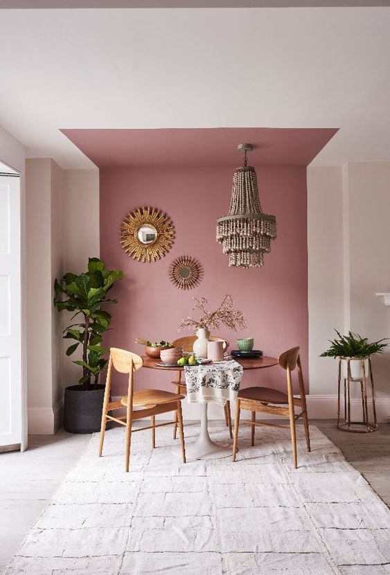 pink interior decor