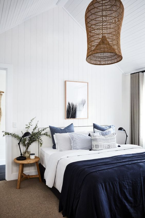 farmhouse blue bedroom ideas