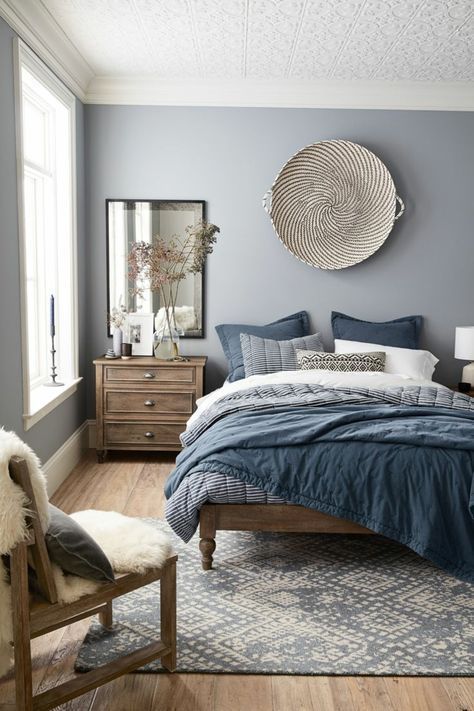 vintage blue bedroom ideas