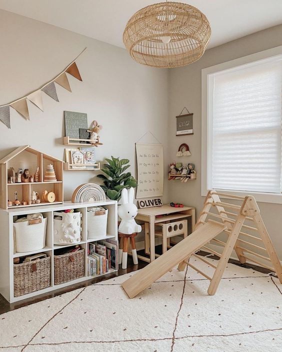 kids room storage decor