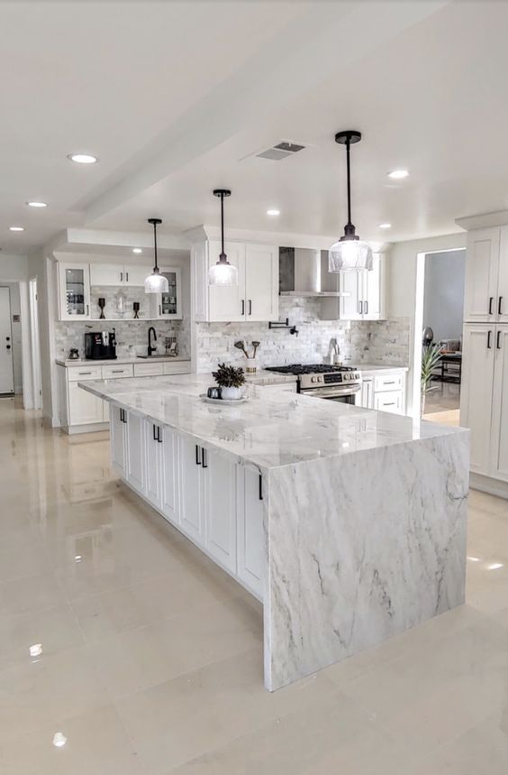 white luxurious kitchen
