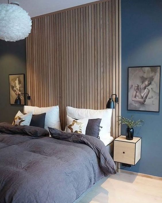warm blue bedroom ideas