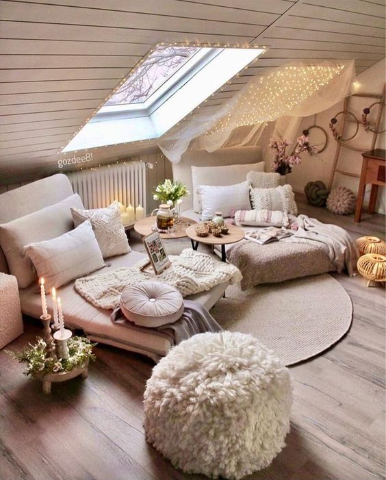comfortable home attic