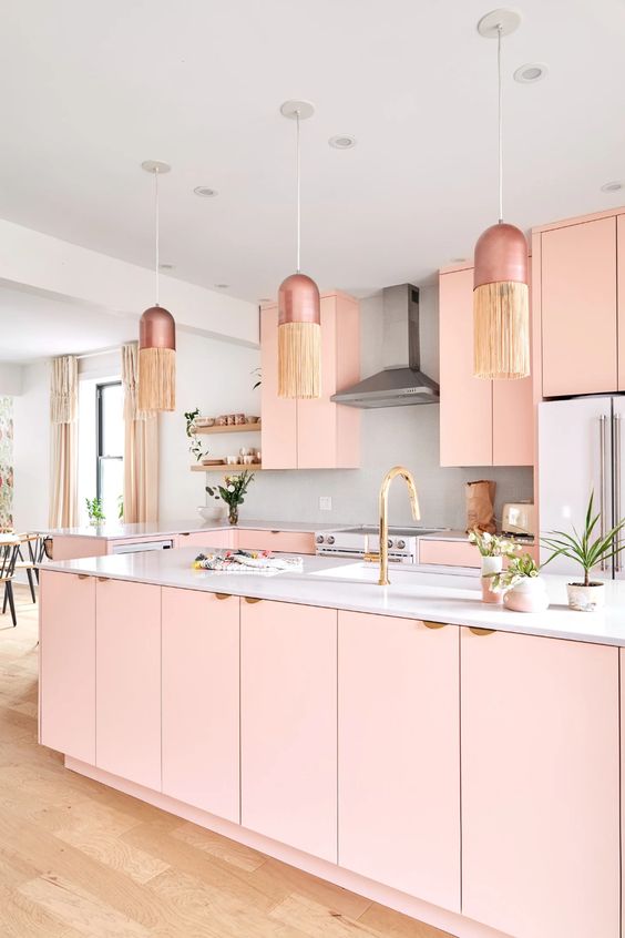 Elegant Pink Kitchen Decor