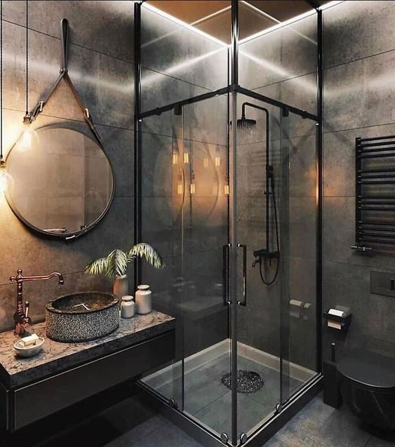 dark Modern Bathroom Ideas