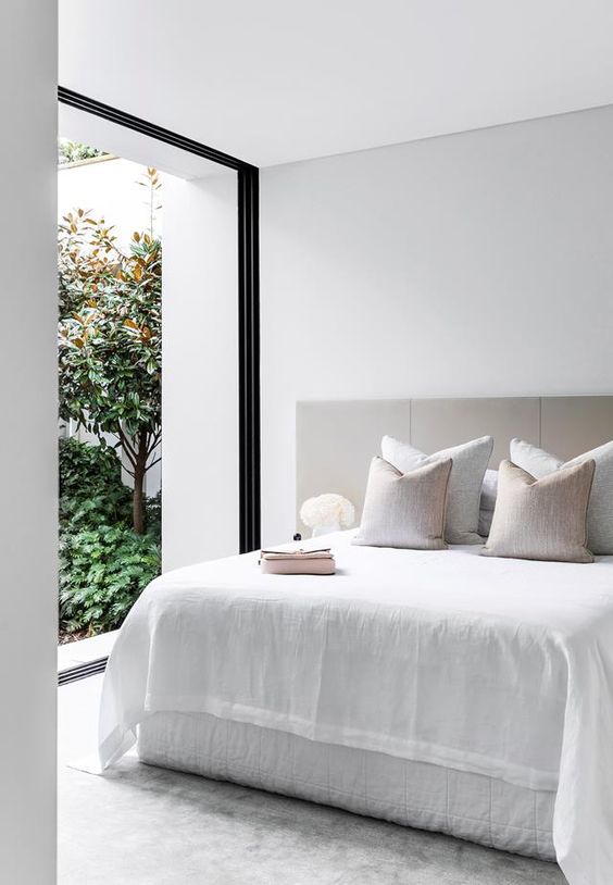 Modern Minimalist Monochrome Bedroom ideas