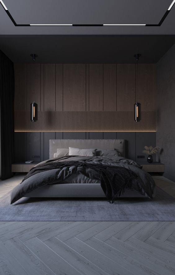 dark contemporary bedroom ideas