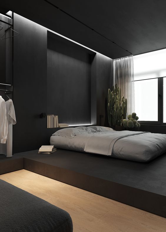 monochrome contemporary bedroom ideas