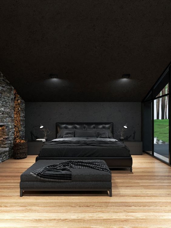 Beautiful Dark Bedroom