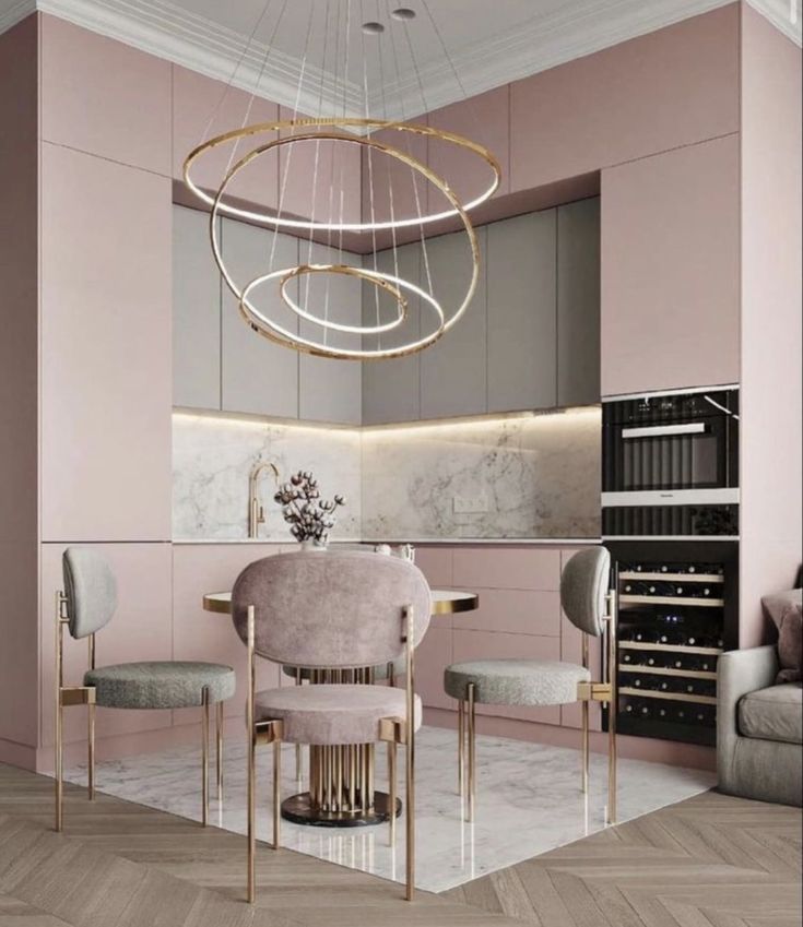 elegant Pink Kitchen Ideas