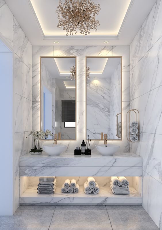 white elegant bathroom ideas