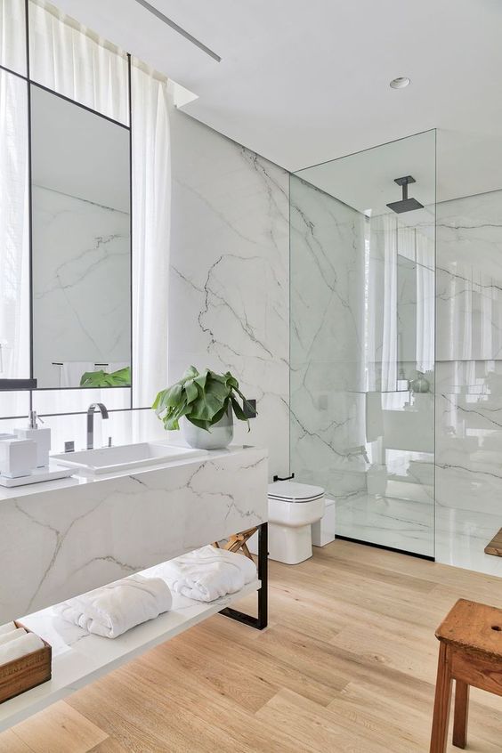 natural marble of bathroom ideas