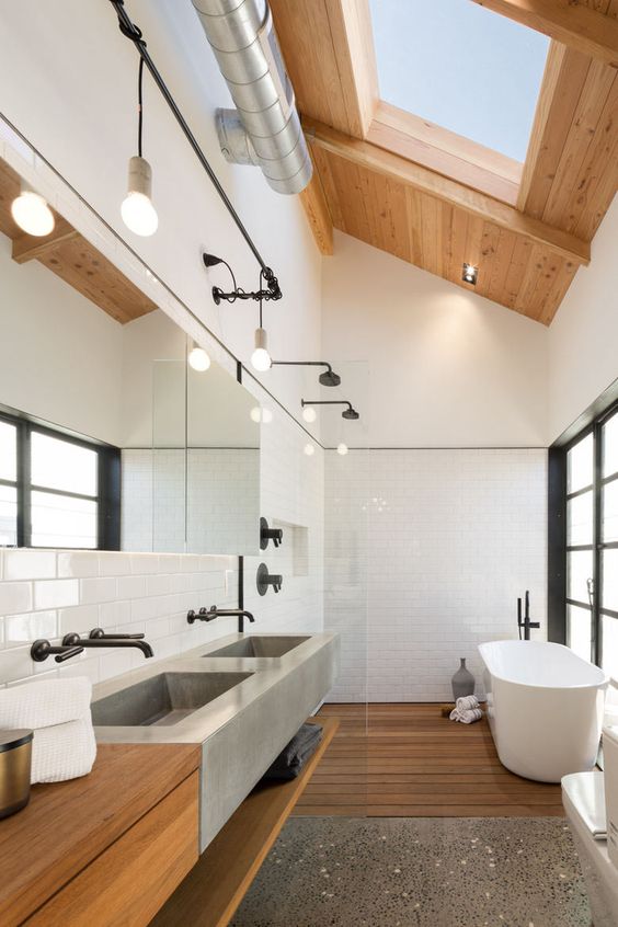 wooden minimalist bathroom ideas