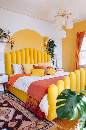 yellow bedroom