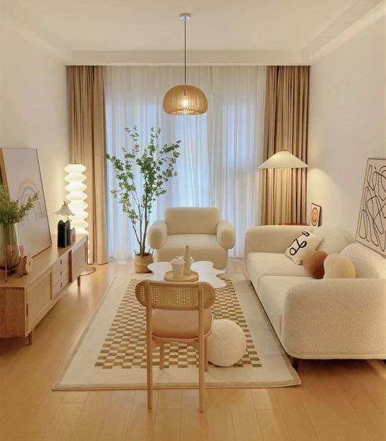 warm Modern Living Room Design