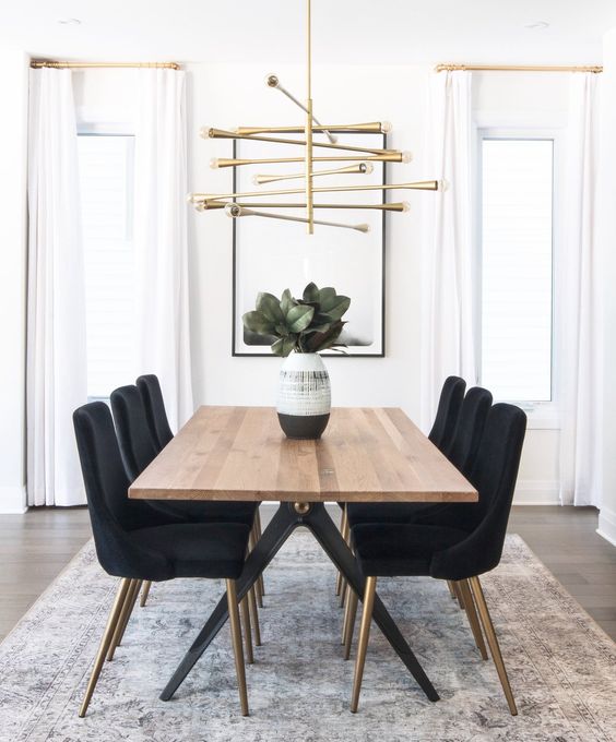 elegant monochrome dining room ideas