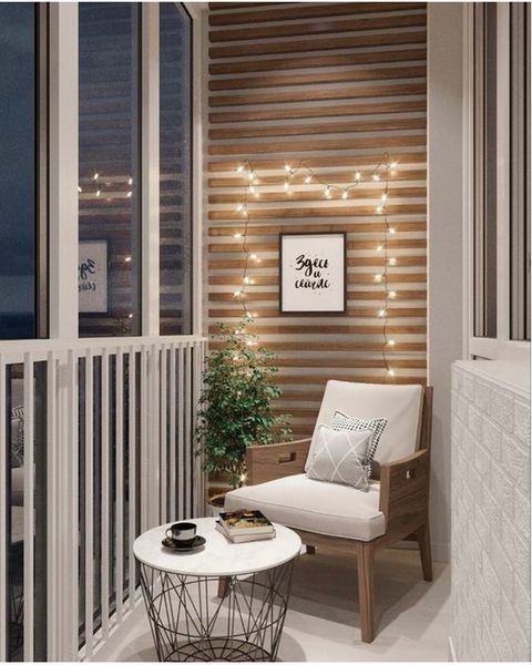 warm small balcony ideas